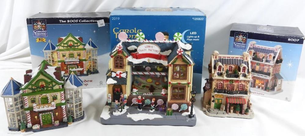 LOT OF 3 LEMAX CAROLE TOWNE Sweet Shops (1 of 4)