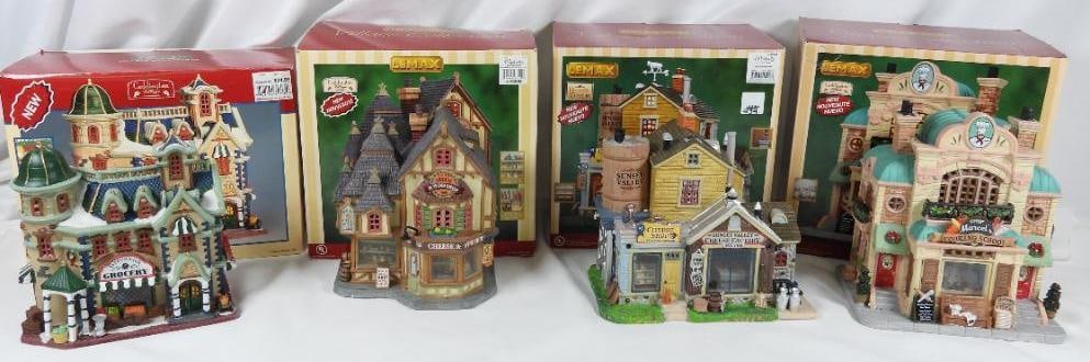 LOT OF 4 LEMAX VILLAGE COLLECTION FOOD VENUES (1 of 4)
