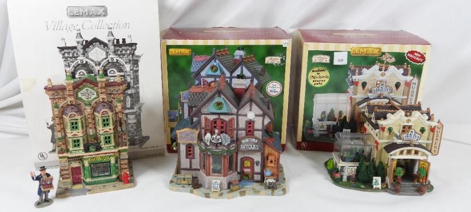 LOT OF 3 LEMAX VILLAGE COLLECTION Boutiques (1 of 4)
