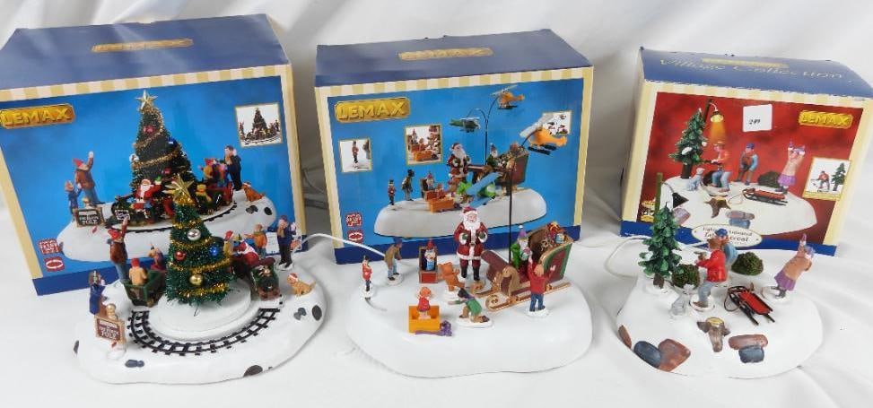 LOT OF 3 LEMAX including  Village Collection (1 of 5)