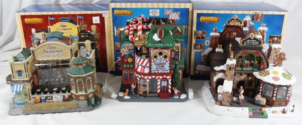 LOT OF 3 LEMAX food displays, in original boxes (1 of 7)