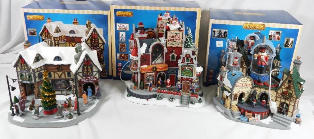 LOT OF 3 LEMAX Sights and Sounds, original boxes (1 of 7)