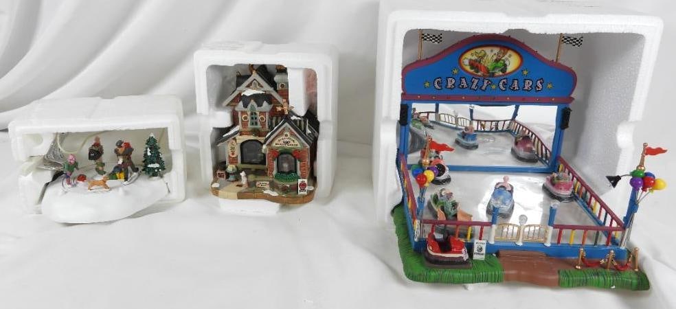 LOT OF 3 LEMAX displays, Crazy Cars, etc. (1 of 7)