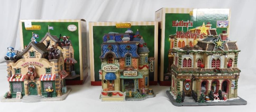 LOT OF 3 LEMAX lighted, Hadleys, etc. in boxes (1 of 4)