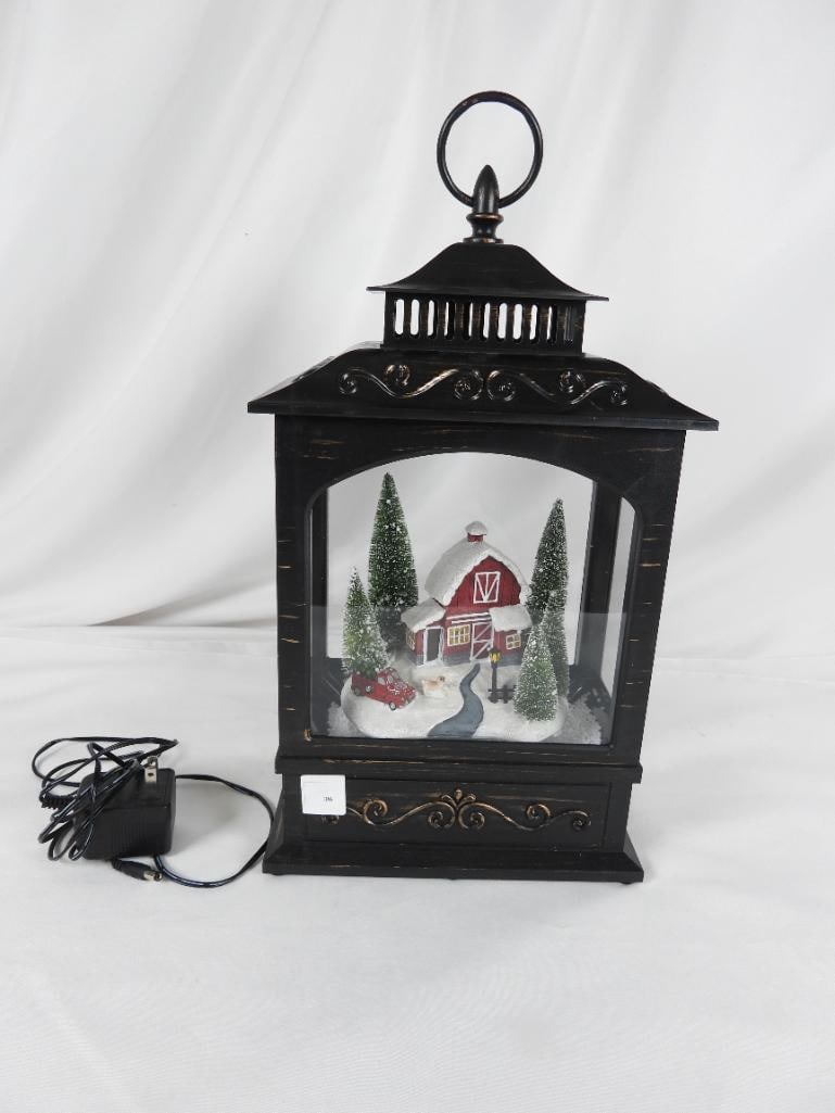 CHRISTMAS illuminated Snowing Lantern (1 of 2)