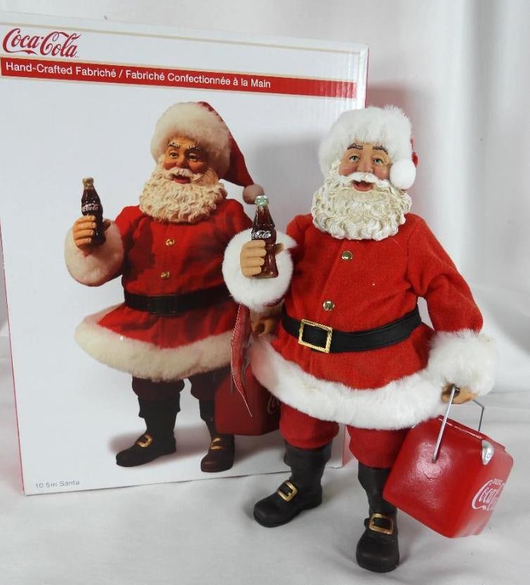 COCA-COLA FABRICHE KURT S. ADLER Santa, in box (1 of 10)