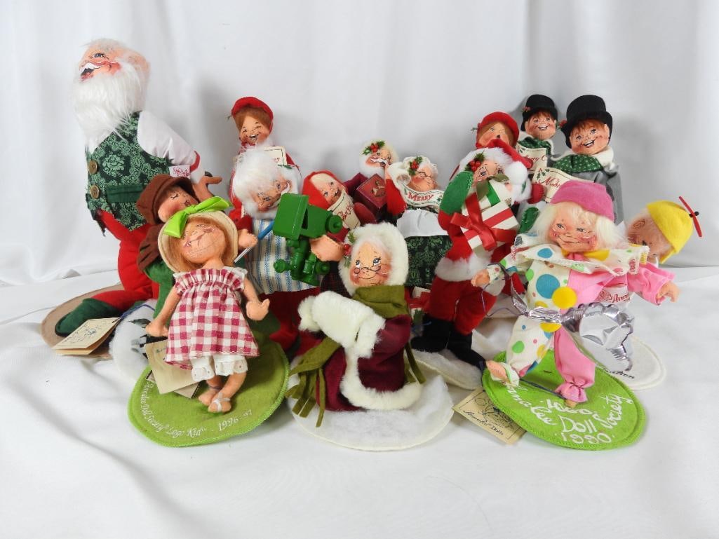 LOT OF 16 ANNALEE DOLLS some 10th anniversary (1 of 20)