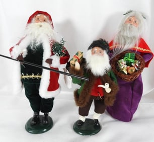 LOT OF 3 BYERS' CHOICE CAROLERS all signed