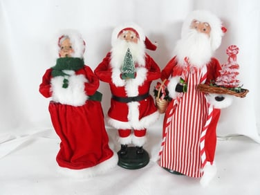 LOT OF 3 BYERS' CHOICE LTD THE CAROLERS all signed