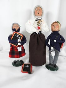 LOT OF 3 BYERS' CHOICE Carolers all signed some numbered