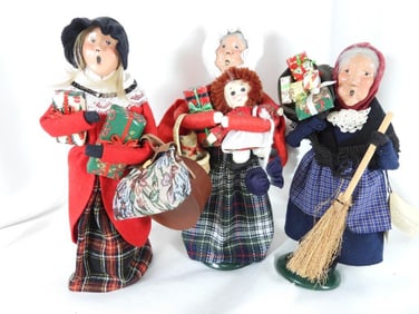 LOT OF 3 BYERS' CHOICE CAROLERS all signed some numbered