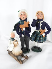 LOT OF 3 BYERS' CHOICE some signed THE CAROLERS