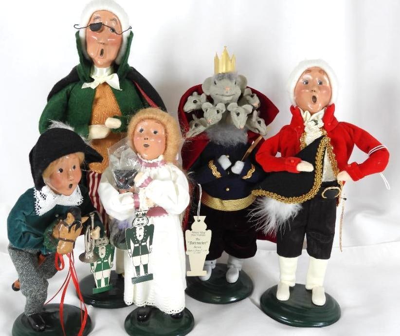 LOT OF 5 BYERS' CHOICE CAROLERS NUTCRACKER FIRST EDITION (1 of 20)