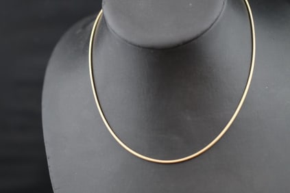 14kt gold 16" thin snake chain