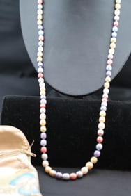 NEW Sterling silver HONORA Cultured pearl 36" necklace