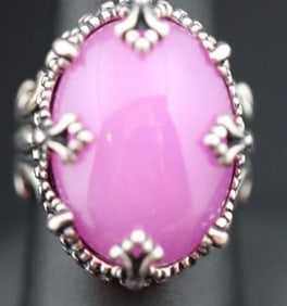 Vintage Carolyn Pollack Sterling Silver Purple Quartzite Ring