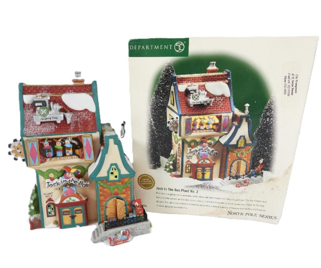 DEPARTMENT 56 Jack in the Box plant No. 2: DEPARTMENT 56 Jack in the Box plant No. 2, North Pole series, in original box: 6"Lx4.5"Wx8"T