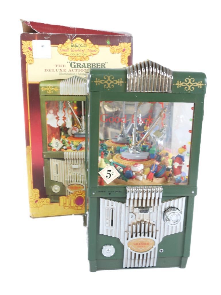 ENESCO Small World of Music, The Grabber: ENESCO Small World of Music, The Grabber in original box, stored in Styrofoam, bulb included, not tested. Item #566268: 5.5"Lx5"Wx9.5"T