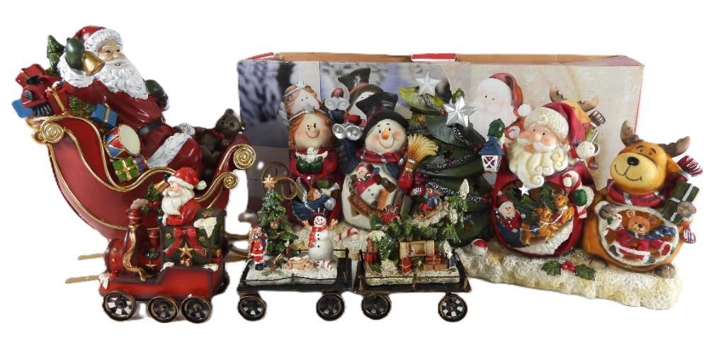 LOT OF 5 KIRKLAND Santa and friends, train, etc. (1 of 13)