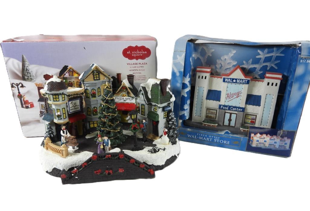 LOT OF 2:  ST NICHOLAS SQUARE Village, Walmart (1 of 10)