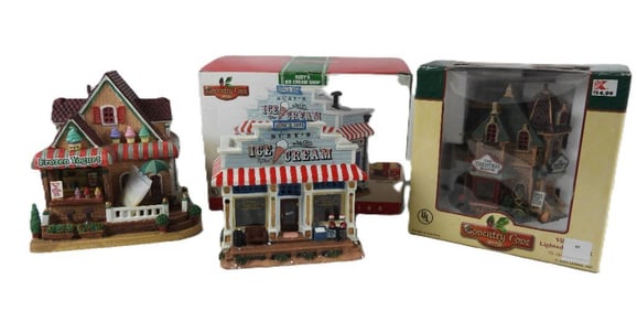 LOT OF 3: LEMAX Coventry Cove, one new in box