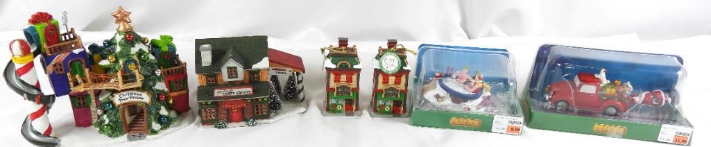 LOT OF 6 LEMAX holiday, some in original boxes (1 of 9)