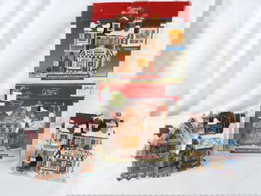 LOT OF 2 LEMAX Gift Shop and Pie Shop, with boxes