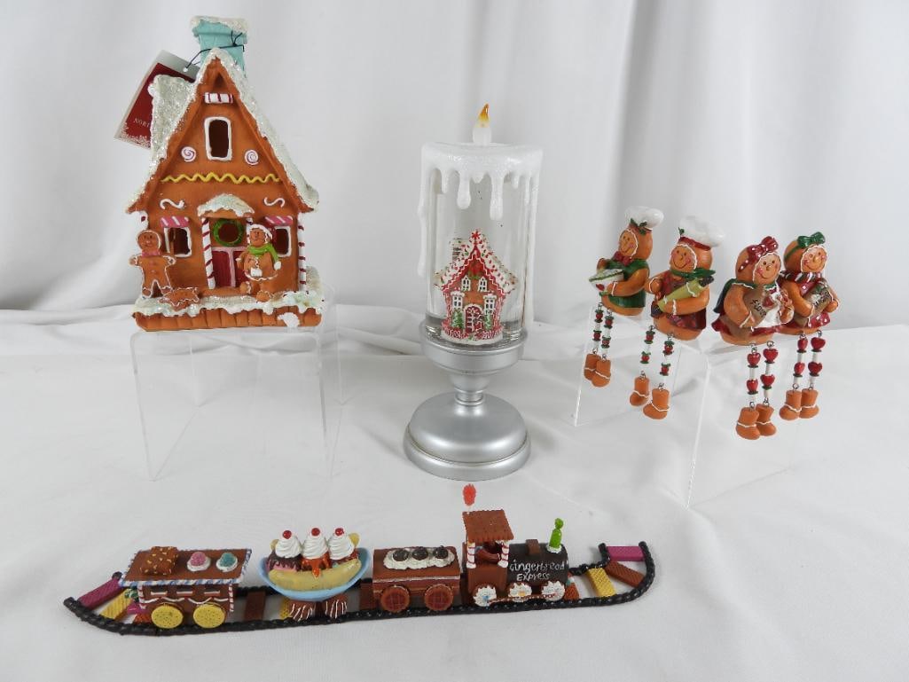 LOT OF 16 GINGERBREAD incl NORTHLIGHT & snow globe (1 of 8)