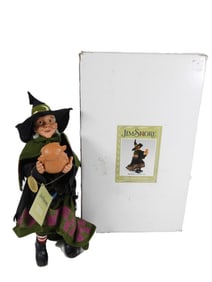 POSSIBLE DREAMS JIM SHORE Witch with Owl in box