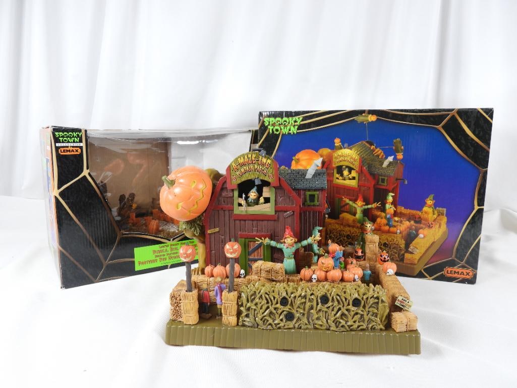 LOT OF 2 LEMAX SPOOKY TOWN Corn Mazes, orig boxes (1 of 12)