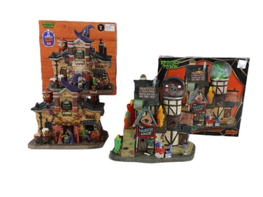 LOT OF 2 LEMAX SPOOKY TOWN AleHouse/Fortune Venu