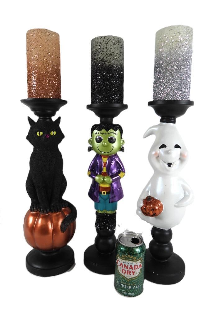 LOT OF 3 HALLOWEEN Battery-Oper. Candles/Pillars (1 of 11)