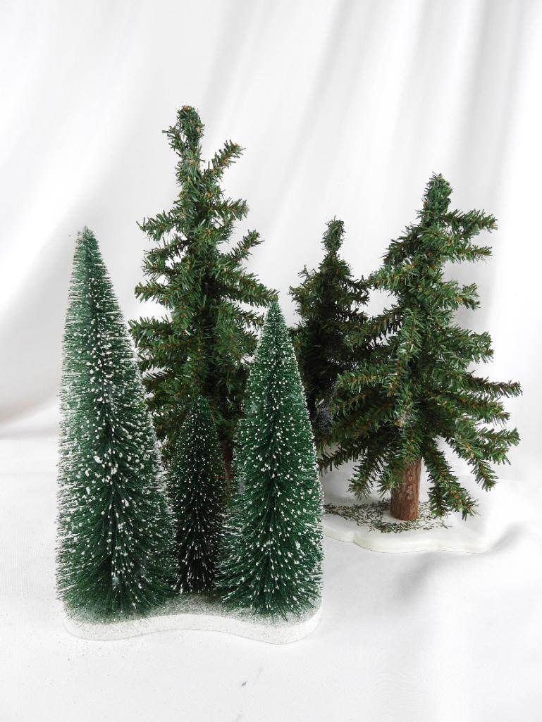 LOT OF 2 XMAS TREE VIGNETTE GTS/Dept56 (1 of 8)