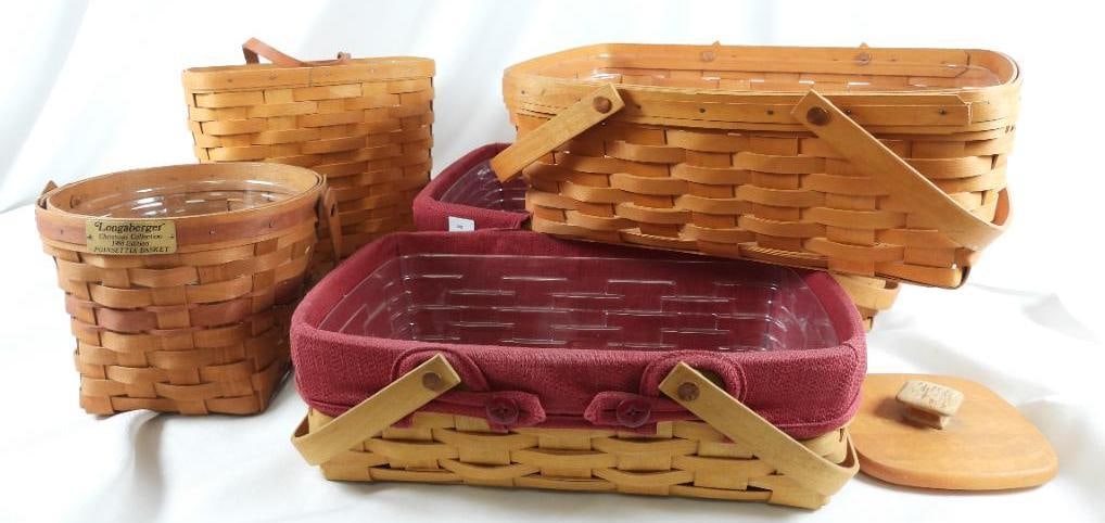 LOT OF 5 LONGABERGER BASKETS (1 of 20)