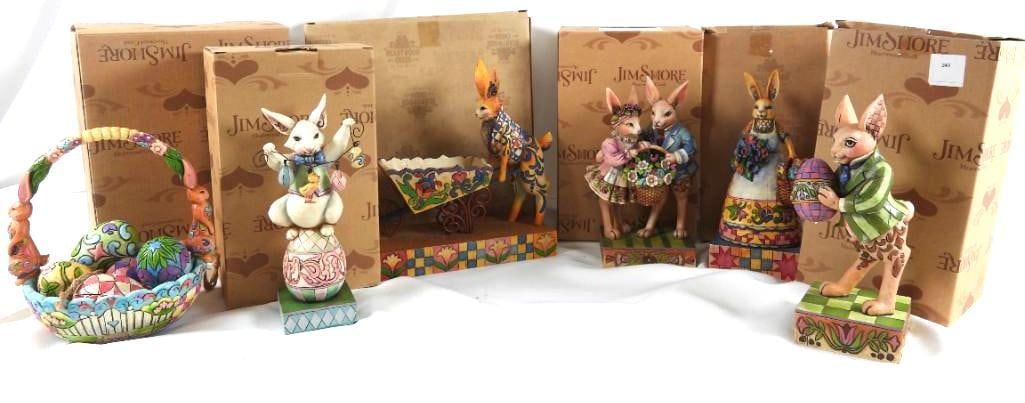 LOT OF 6 JIM SHORE EASTER HEARTWOOD CREEK DECOR (1 of 20)