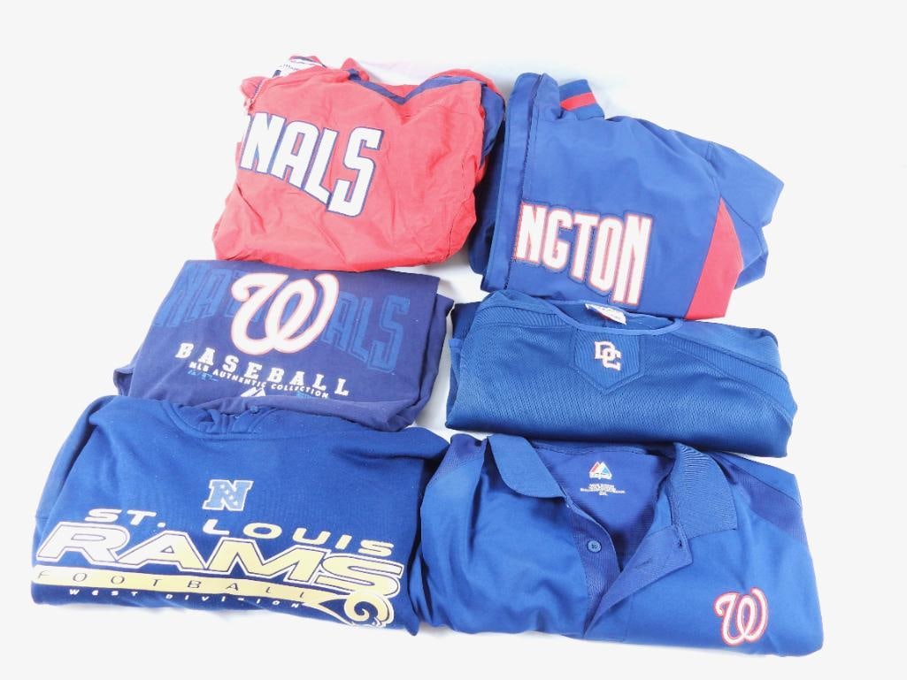 LOT OF 6 Washington Nationals/St Louis Rams Apparel (1 of 20)
