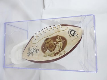 LOT OF 3 NFL ST LOUIS RAMS footballs, 1 BRAND NEW