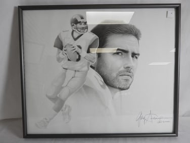 NFL ST LOUIS RAMS KURT WARNER signed GARY SADERUP