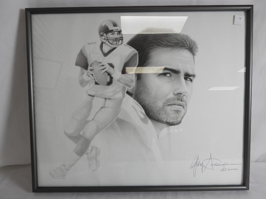 NFL ST LOUIS RAMS KURT WARNER signed GARY SADERUP (1 of 8)