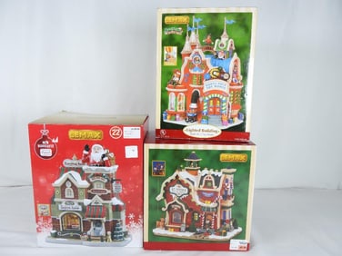 LOT OF 7 LEMAX CHRISTMAS NORTH POLE VILLAGE ITEMS