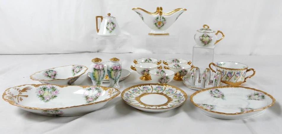LOT OF 18 floral tea set BAVARIA, CFH, etc. (1 of 19)