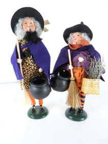LOT OF 2 BYERS CHOICE CAROLERS, HALLOWEEN