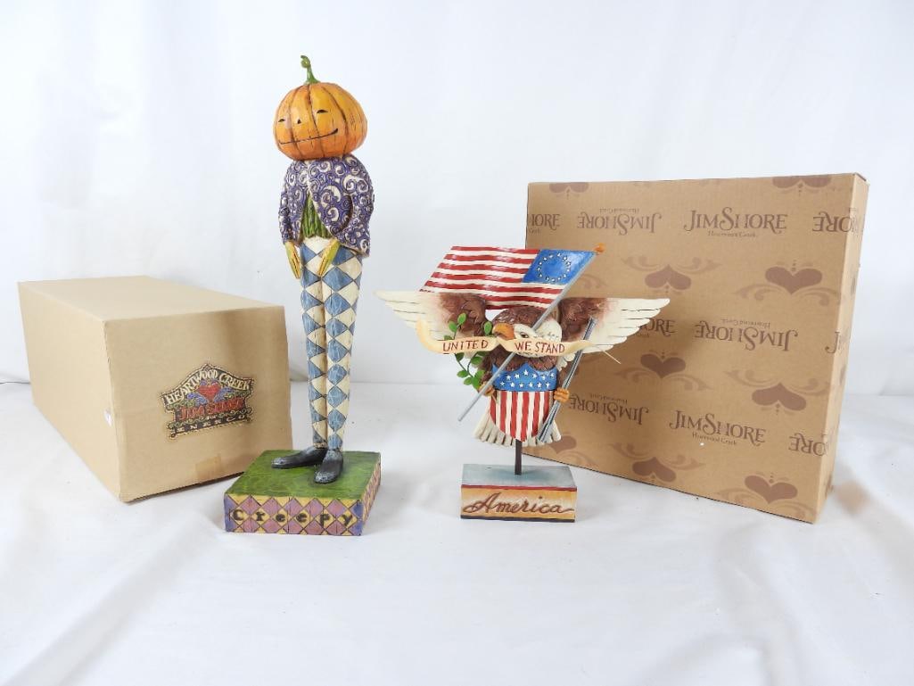 LOT OF 2 JIM SHORE HALLOWEEN/PATRIOTIC (1 of 8)