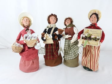 LOT OF 4 BYERS CHOICE CRIES OF LONDON