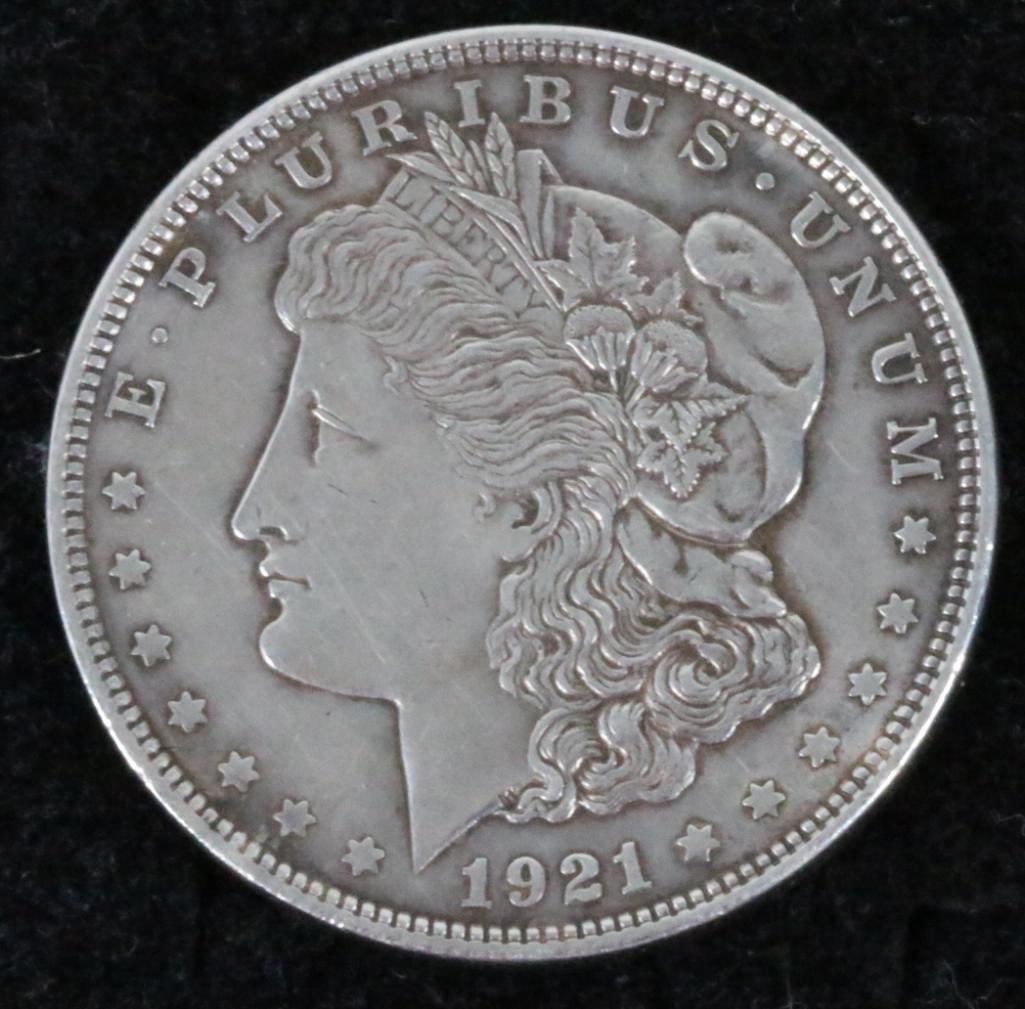 XF USA Morgan silver dollar 1921 (1 of 5)