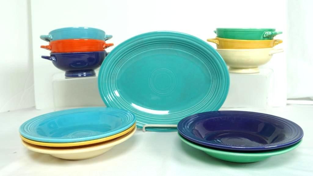 LOT OF 12 FIESTA SOUP/SERVING DISHWARE (1 of 5)