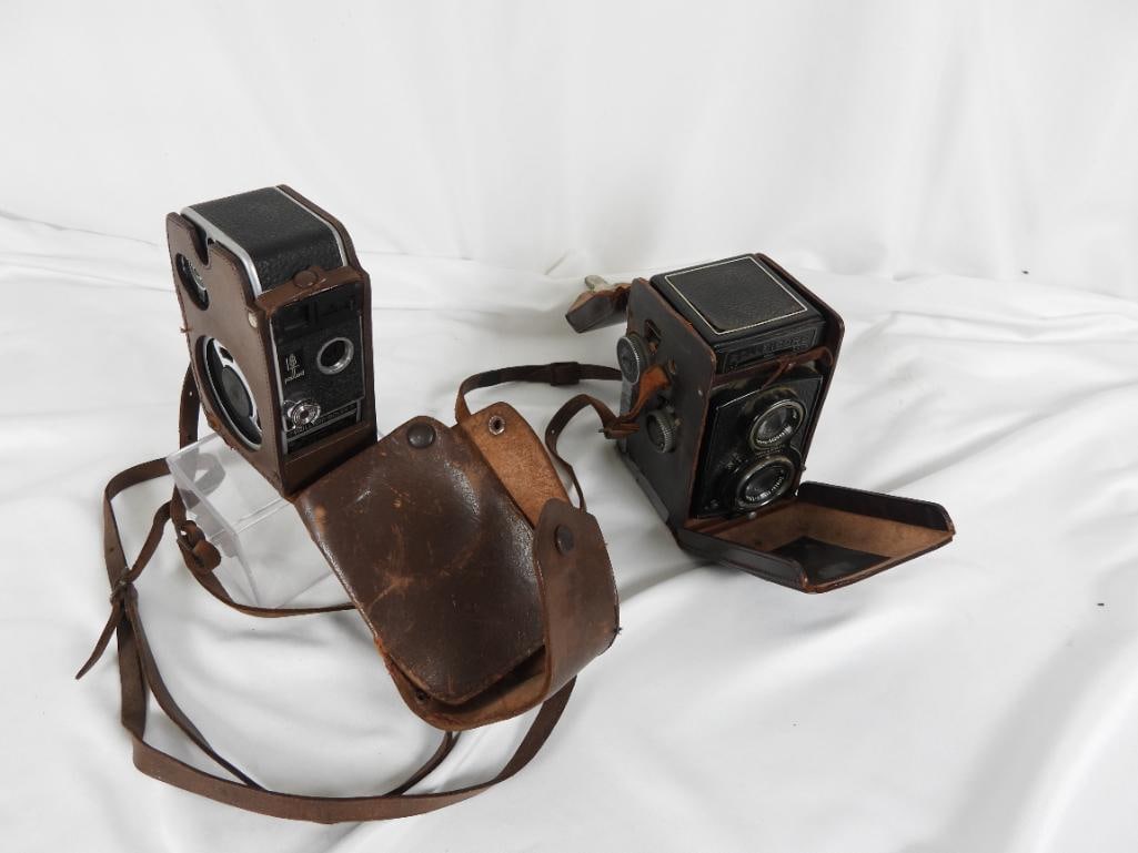 LOT OF 2 VINTAGE ROLLEICORD+PAILLARD CAMERAS (1 of 7)