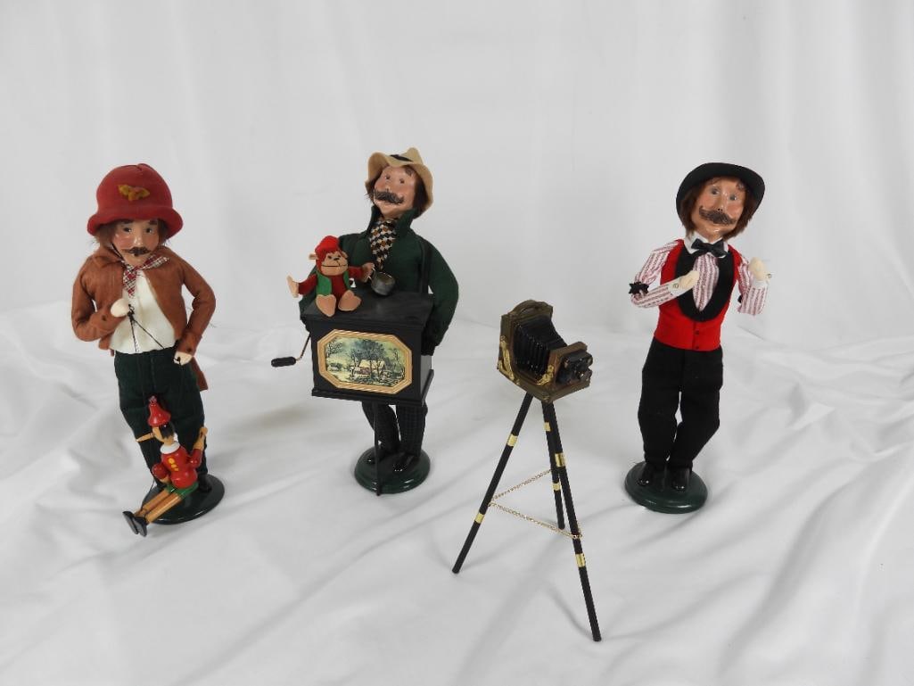 LOT OF 3 Men BYERS CHOICE CAROLERS (1 of 7)