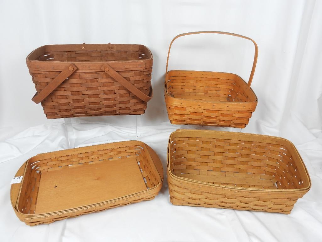LOT OF 4 LONGABERGER BASKETS (1 of 5)