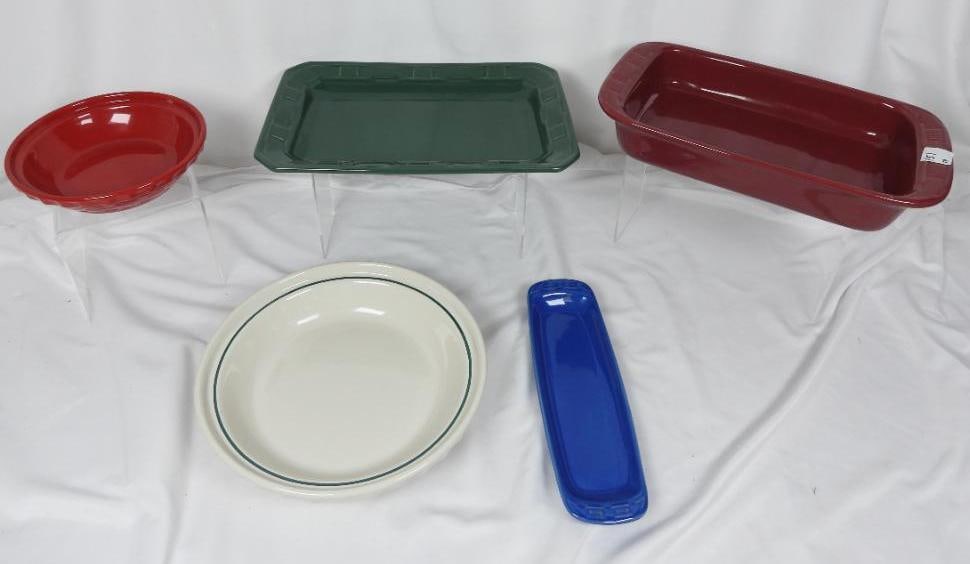 LOT OF 5 LONGABERGER POTTERY Serving Baking (1 of 7)